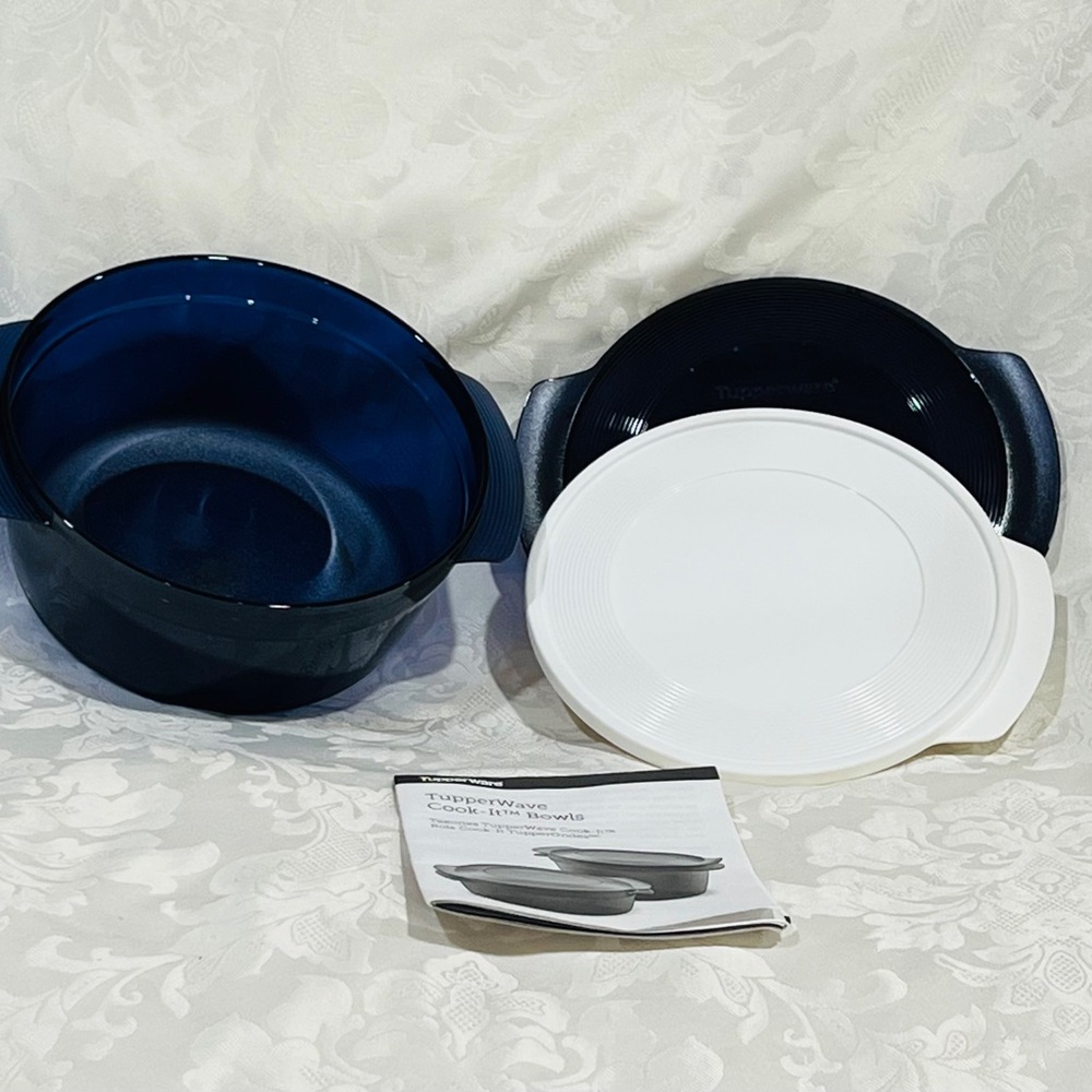 NEW (NIP) Tupperware Tupperwave Cook-It Bowls , 1 1/2 cups capacity - Picture 3 of 5